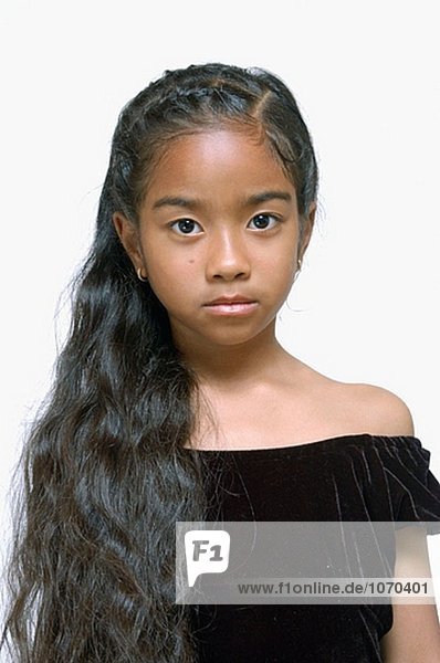 8 Jahre alten Afro-<b>Asian American</b> girl - 1070401