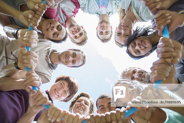 Teamwork,Portrait,Verbindung,Kreis,Kunststoff,einlochen