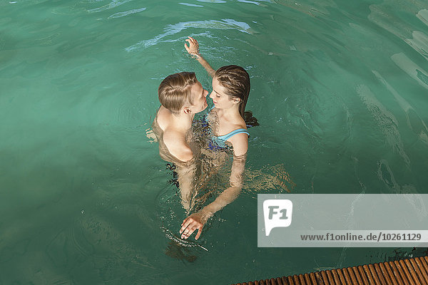 hoch,oben,Ansicht,Flachwinkelansicht,Schwimmbad,Winkel,passioniert