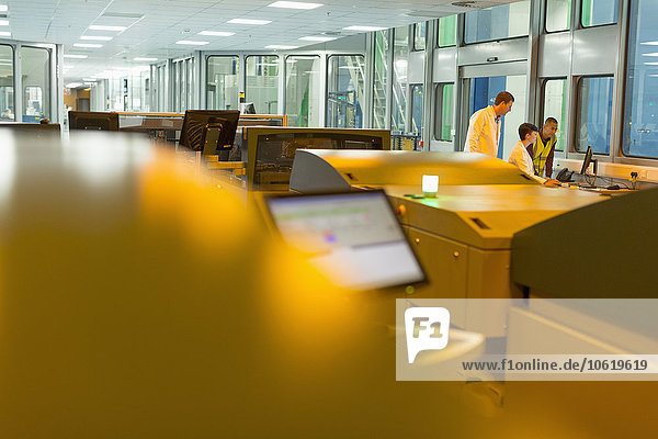 hinter,Druckerei,Computer,arbeiten,Pflanze,drucken
