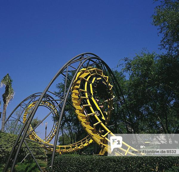 Roller Coaster In Garden Busch Gardens Florida North America Rm