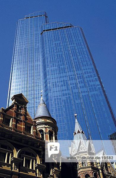 Gebäude Hotel frontal Büro Victoria Australien Melbourne Rialto Towers