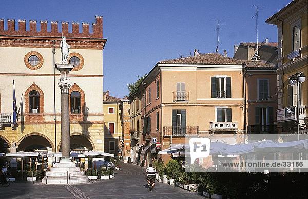 Fassade des Rathauses  Piazza Del Popolo  Ravenna  Emilia-Romagna  Italt