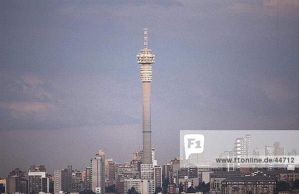 Communications tower in city  Hillbrow Tower  Hillbrow  Johannesburg  Gauteng Province  South Africa