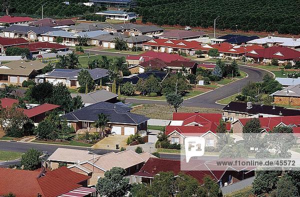 hoch oben Gebäude Stadt Ansicht Flachwinkelansicht Winkel Australien New South Wales