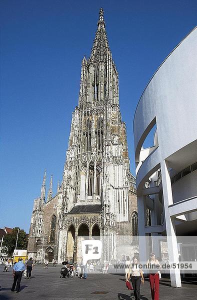 Untersicht der Kathedrale  Ulm  Landkreis Tübingen  Baden-Württemberg  Deutschland