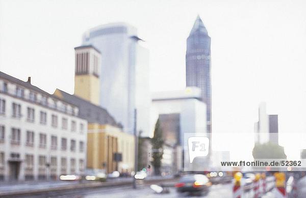 Different Ansicht der Wolkenkratzer in der Stadt  Messeturn Turm  Frankfurt am Main  Hessen  Deutschland