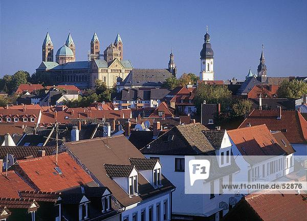 Buildings in city  Speyer  Rhineland-Palatinate  Germany