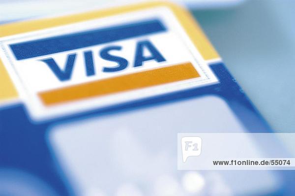 Close-up of credit card