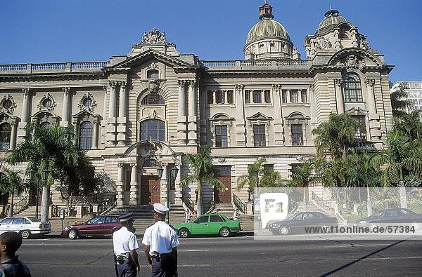 Facade of city hall  Durban City Hall  Durban  Kwazulu-Natal  South Africa