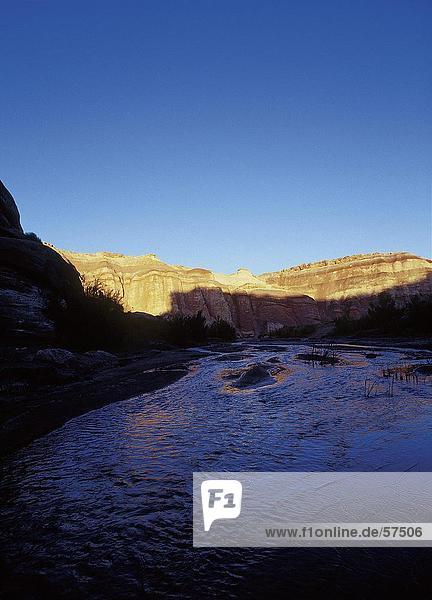 Erhöhte Ansicht eines Flusses Capitol Reef Nationalpark Utah USA