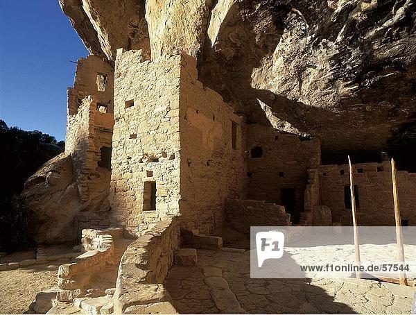 Ruinen der historischen Adobe Gebäude Anasazi Ruinen Mesa Verde National Park Colorado USA
