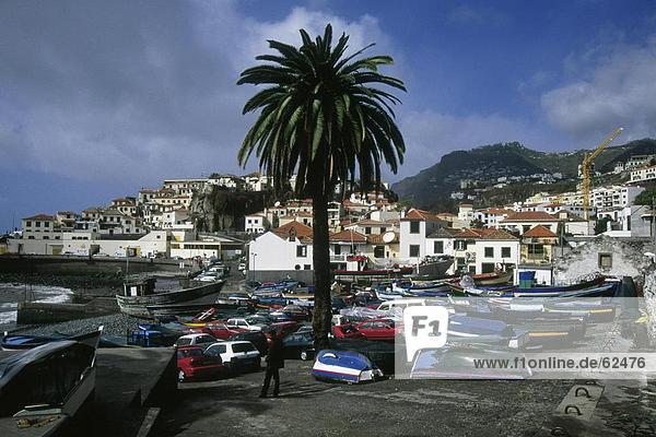 Auto Boot parken Camara de Lobos Madeira Portugal