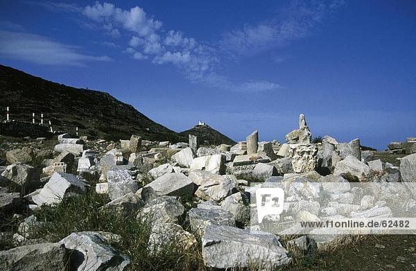 Alte Ruinen der Stadt  Knidos  Türkei