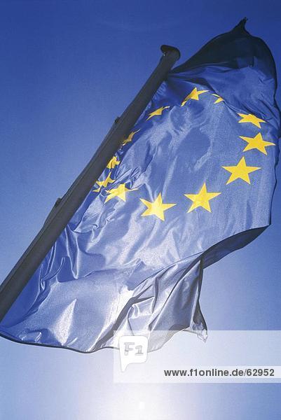 Untersicht der Europaflagge