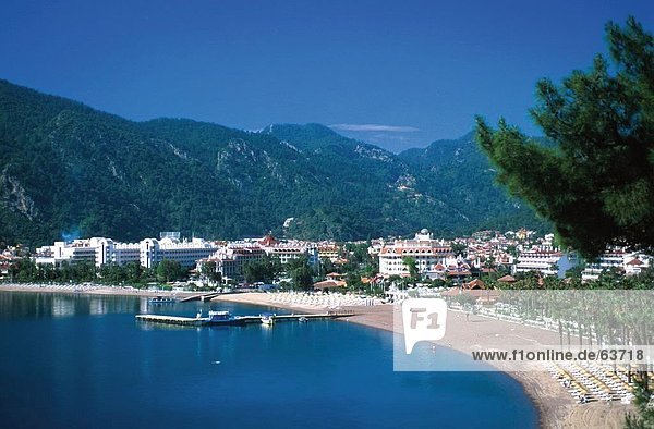Luftbild von Strand  Icmeler Strand  Türkei