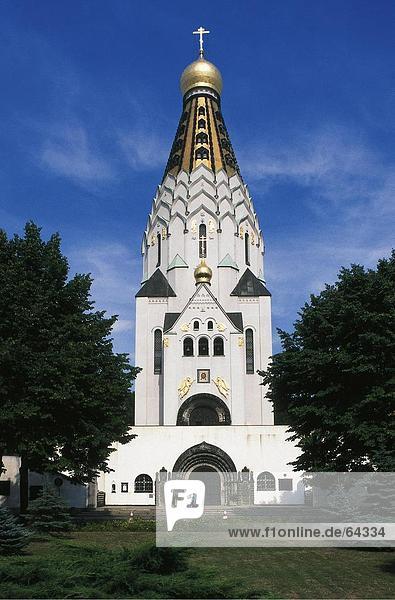 Fassade der Kirche  St. Aleksij Kirche  Leipzig  Sachsen  Deutschland