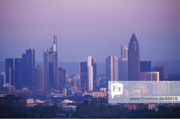Wolkenkratzer in der Stadt  Frankfurt  Deutschland