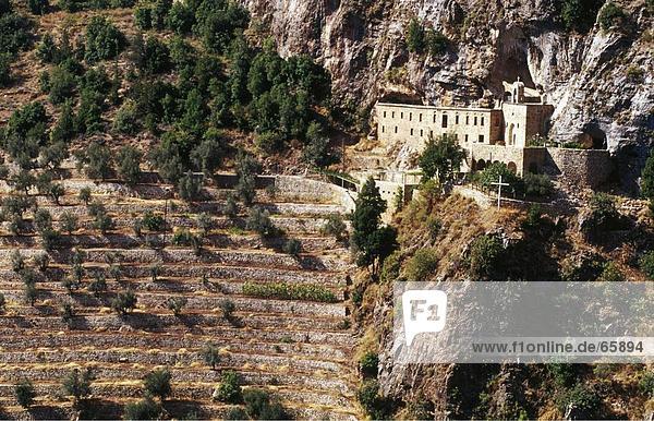 Erhöhte Ansicht des Klosters  offizieller Tal  Libanon