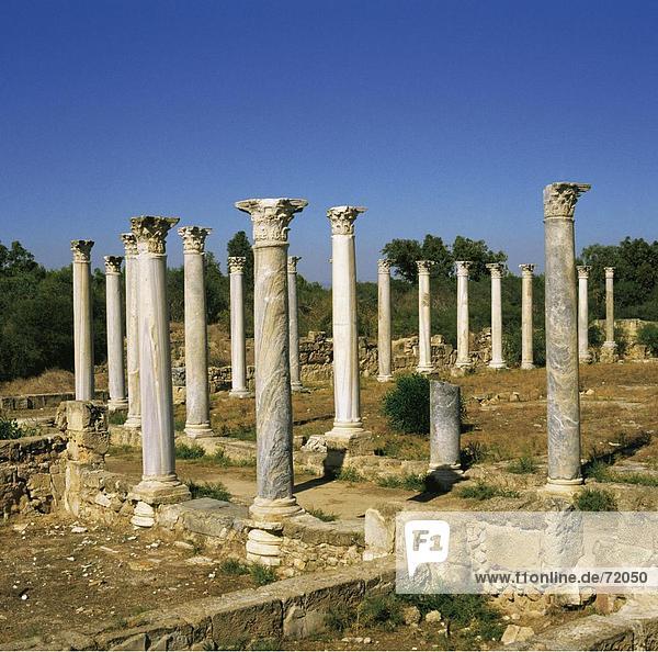 10213402  High School  Osten  Ruinen  Salamis  Spalten  historischen  Kultur  Nord-Zypern  Zypern