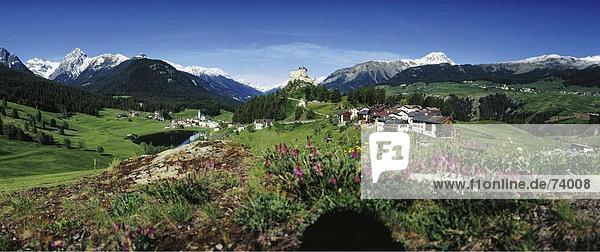 10579943  alpine  Alpen  Berge  Engadin  Unterengadin  Blume Wiese  Fernbedienung  Graubünden  Graubünden  Landschaft  Panorama  Sw