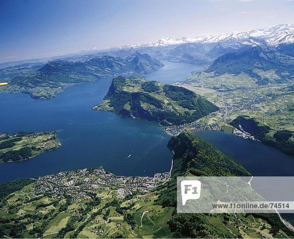 10623638  Alpenpanorama  Burgenstock  Luftaufnahme  Luftaufnahme  Landschaft  Luzern  Rigi  Schweiz  Europa  zentrale Switze