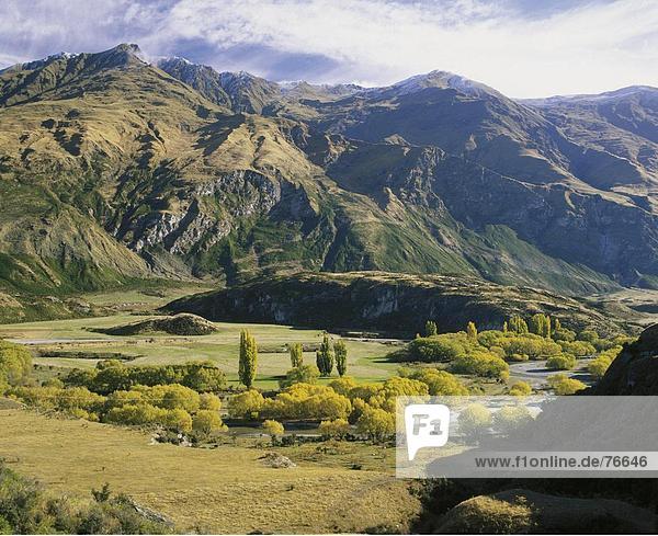 10646552  Herbst  Berge  Hügel  Neuseeland  Brühe Insel  Sudliche Alpen  Valley  Wanaka