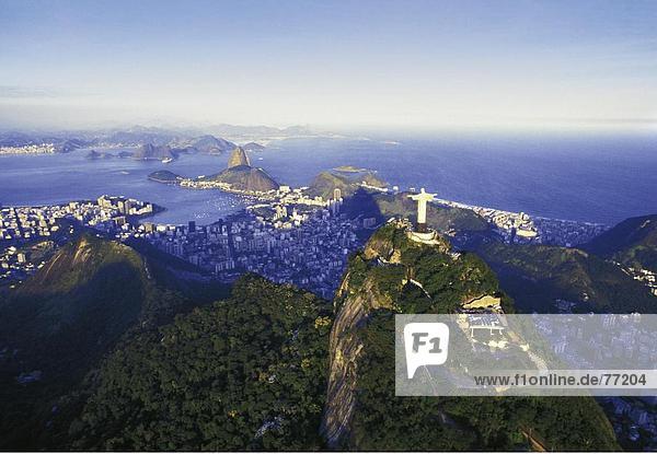 10648129  Brasilien  Südamerika  Corcovado  Küste  Landschaft  Meer  Rio De Janeiro  Stadt  Stadt  Zuckerhut