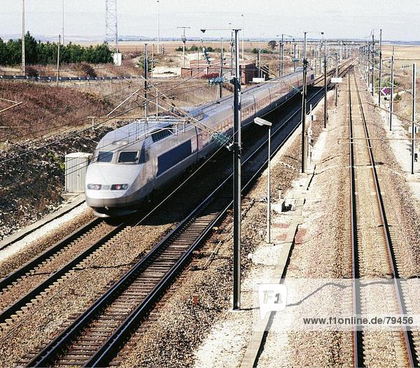 10760848 TGV France Europe railway railroad railroad engine rail traffic rapid-transit railway traffic train