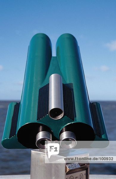 Close-up of telescope  Cuxhaven  Lower Saxony  Germany