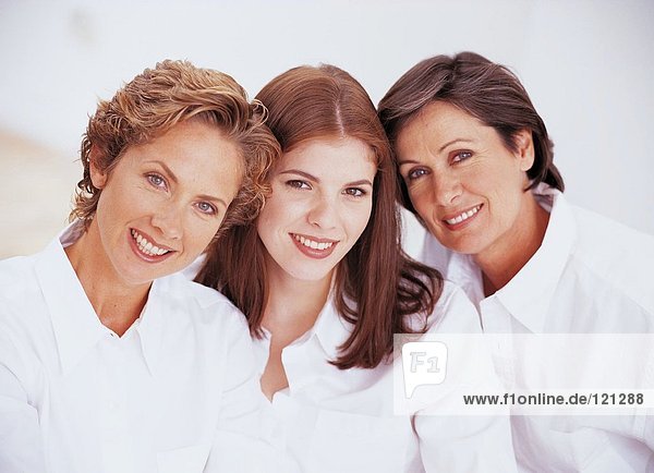 Portrait of three female family members