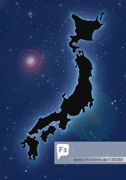 Karte von Japan