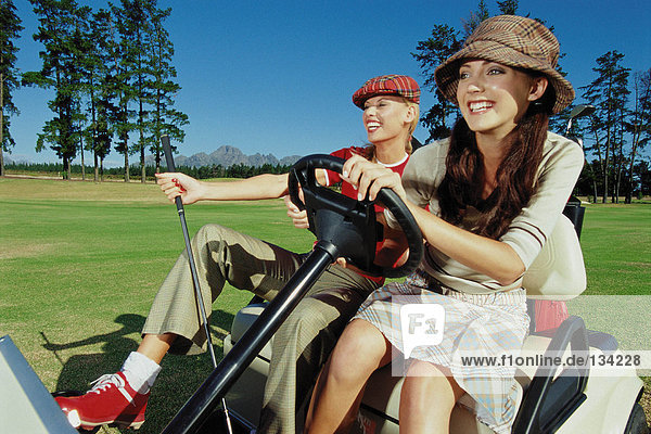 Girlfriends at the golf club