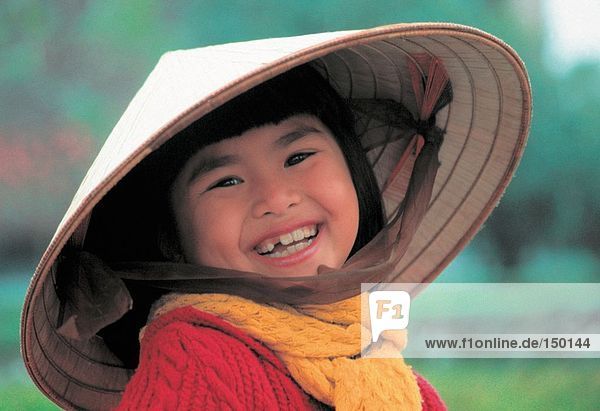 Nahaufnahme-Mädchen lächelnd Vietnam