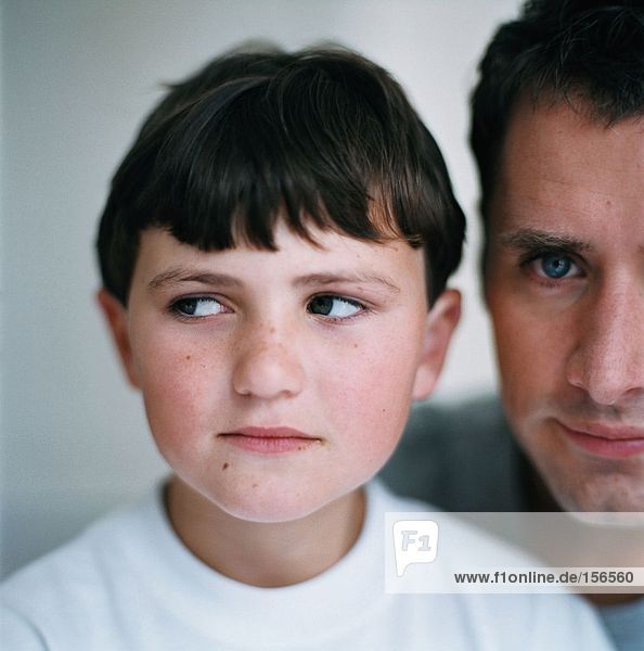 Portrait of a father and son