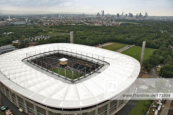 Erhöhte Ansicht des Stadions  Commerzbank-Arena  Frankfurt  Hessen  Deutschland