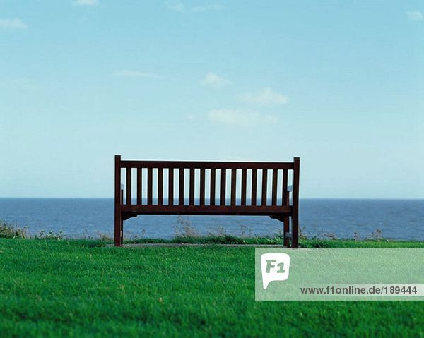 A bench by the sea