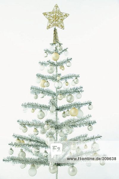 Silver christmas tree