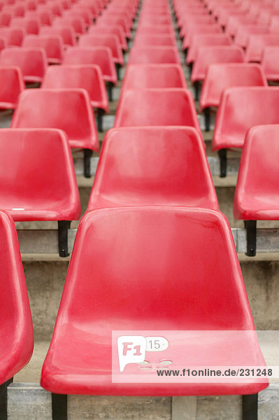 Rote Stadionsitze