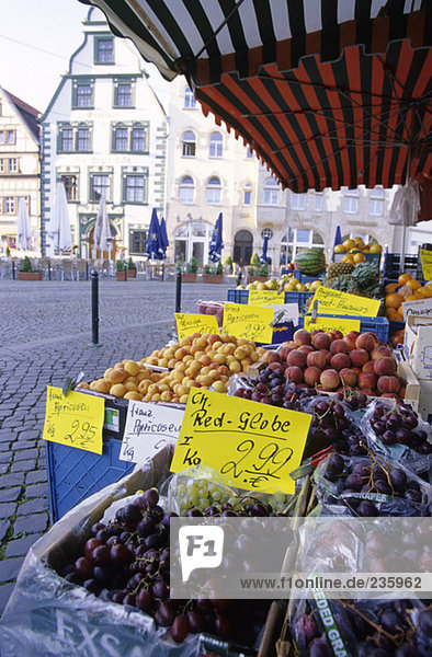 Erfurt,  market at Domplatz,  Thuringia,  Germany