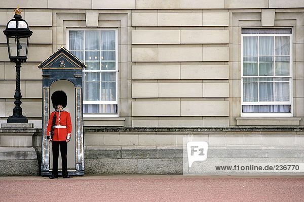 Palastwache Am Post Buckingham Palace London England