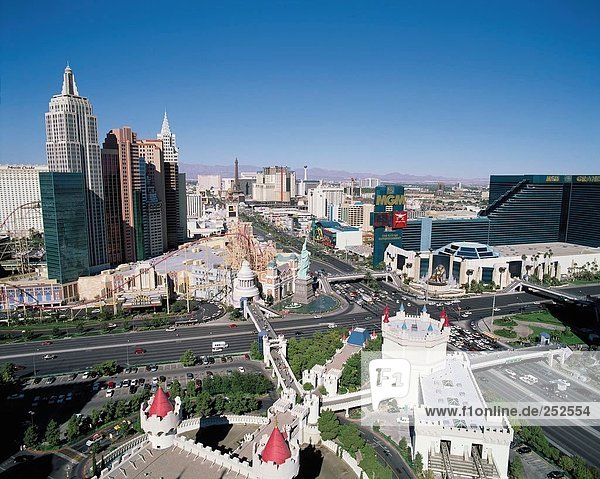 10479549  Las Vegas  MGM  Nevada  New York-Hotel  Überblick  USA  Amerika  Nordamerika