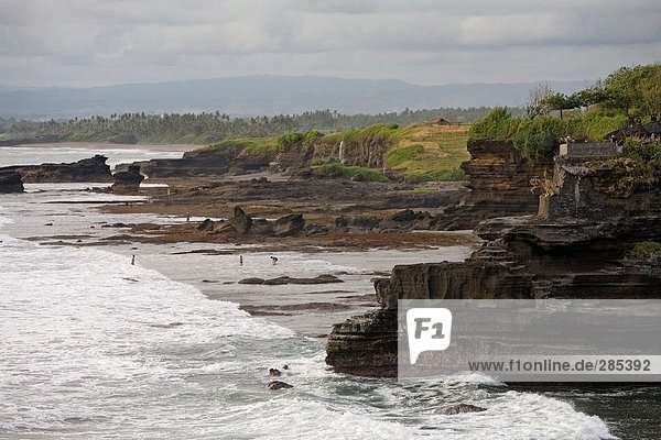 Rock formation at coast  Bali  Indonesia