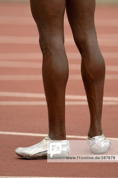 Beine ein männlicher Läufer