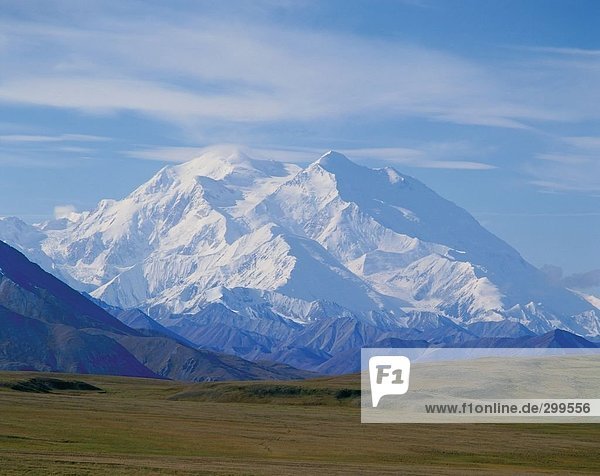 Berge gegen Himmel  Denali National Park  Mt Mckinley  Alaska  USA