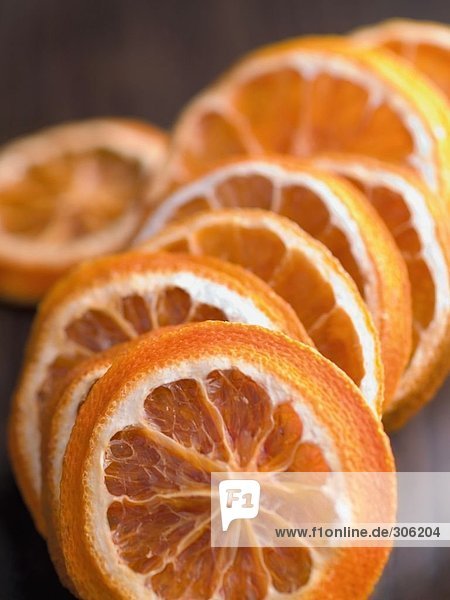 Nahaufnahme Scheiben Orangen