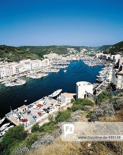 Hafen Frankreich Europa Wohnhaus Schutz Gebäude Korsika