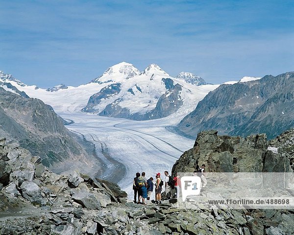 10653477  alpine  Alps  mountains  mountain walking  Eggishorn  rock  cliff  glacier  big  great  Aletsch glacier  Switzerland