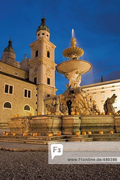 Österreich Residenzplatz Salzburg