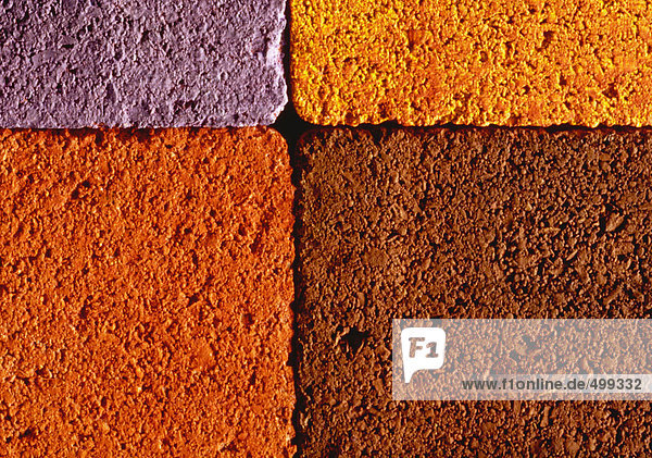 Colored bricks  close-up  full frame
